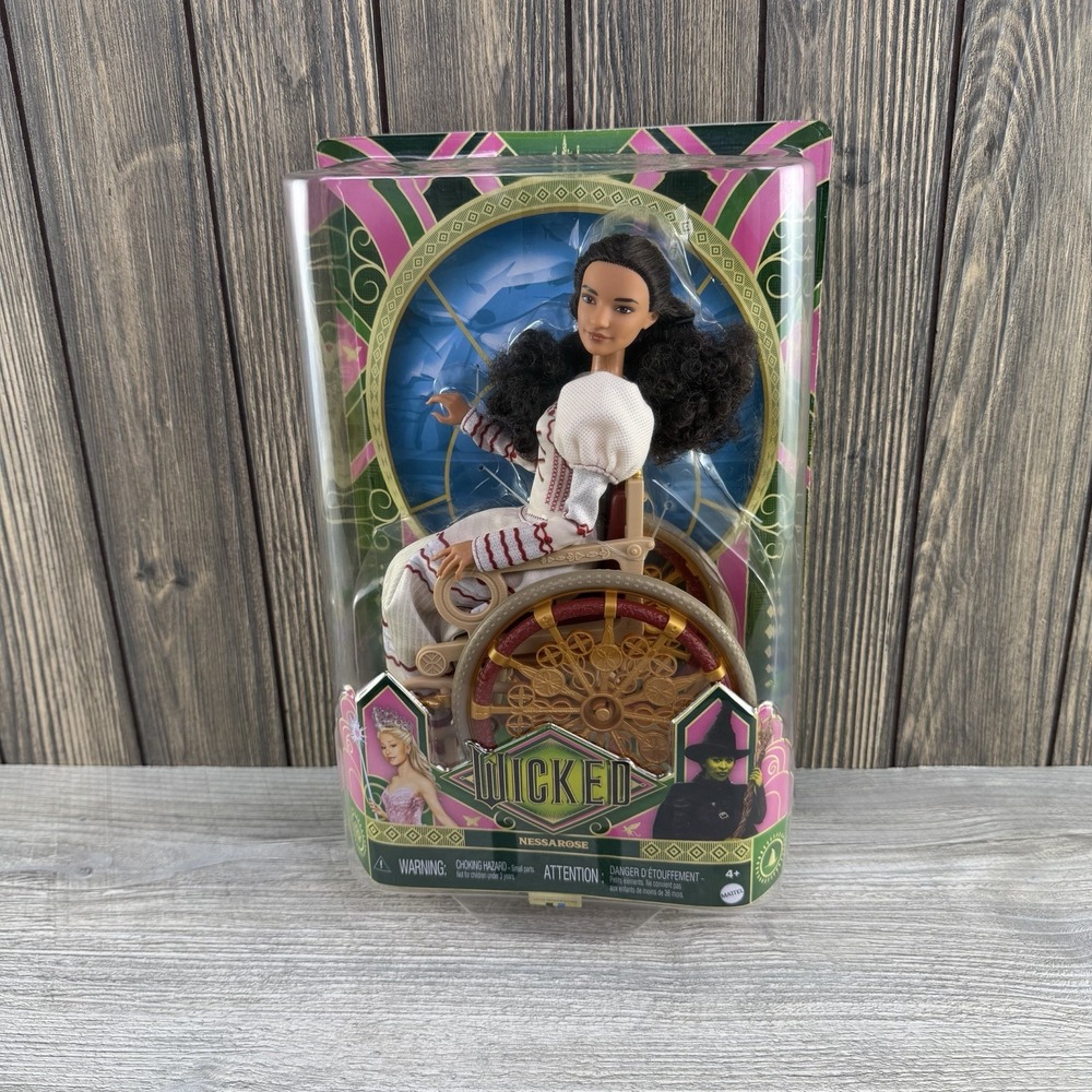 Mattel Wicked Nessarose Fashion Doll Wheelchair New in Box Movie Doll